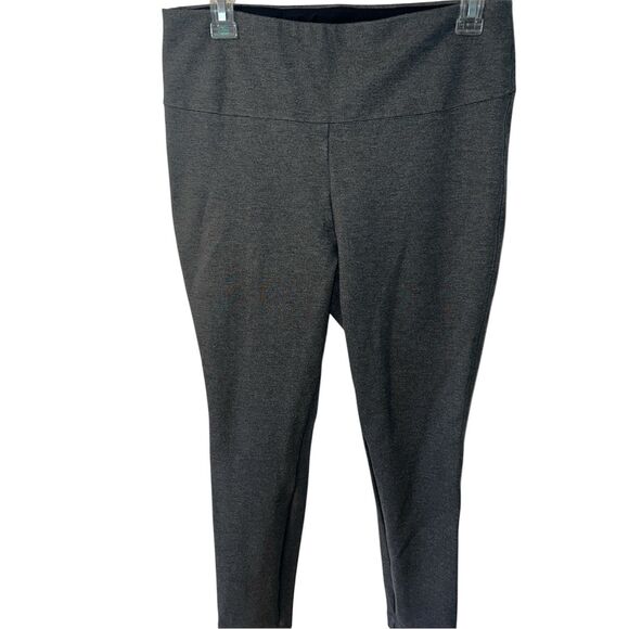 Matilda Jane Ponte Wonder Leggings Womens Sz L Charcoal Gray Stretch Career - Picture 1 of 6